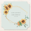 Search for sunflower coasters Watercolor