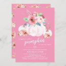 Search for little pumpkin baby girl shower invitations Pink