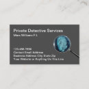 Search for private security business cards Fingerprint