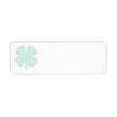 Search for clover return address labels Four leaf clover