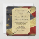 Search for military wedding invitations Usa flag