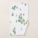 Search for skiing bath towels Illustration