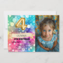 Search for 4 year old birthday invitations 4th