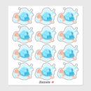 Search for tropical turtle stickers Underwater