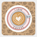 Search for love coffee stickers Trendy