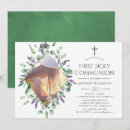 Search for lavender first communion invitations Modern
