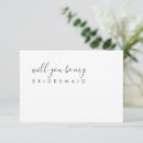 Search for winter wedding bridesmaid cards Contemporary subtle chic elegant