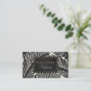 Search for palm leaf business cards Jungle foliage