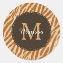 Search for monogram zebra stickers Chic