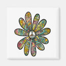 Search for funky flower magnets Colourful