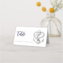 Search for heart shaped wedding place cards White
