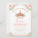 Search for princess floral 1st birthday invitations Faux gold glitter