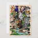 Search for african animals invitations Giraffe