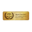 Search for scales of justice return address labels Law school