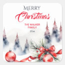 Search for red ribbon stickers Merry christmas