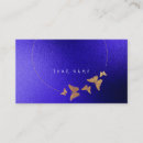 Search for blue butterfly business cards White