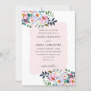 Search for dusty blue and pink wedding invitations Floral