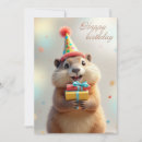 Search for happy groundhog cards Illustration