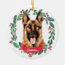 Search for german shepherd christmas tree decorations Red and green