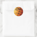 Search for basketball birthday stickers Orange