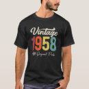 Search for vintage 1958 tshirts Anniversary