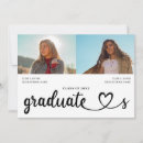 Search for joint graduation invitations Modern photo graduation