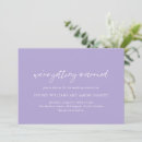 Search for lavender wedding invitations Typography