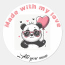 Search for love panda stickers Round