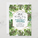 Search for tropical leaves invitations Luau