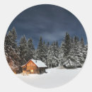 Search for winter cabin stickers Night