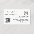 Search for real estate agent business cards Elegant