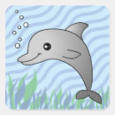 Search for cute blue dolphin stickers Cartoon