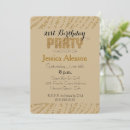 Search for gold glitter 21st birthday invitations Chic