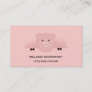 Search for pig business cards Pink