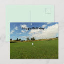 Search for golf party invitation postcards Green