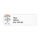 Search for beach crab return address labels Blue