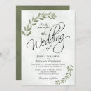 Search for rustic chic wedding invitations Sage green