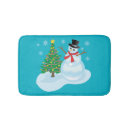 Search for christmas tree bath mats Snowman