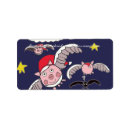 Search for flying pig return address labels Funny