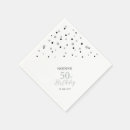 Search for silver and black napkins Modern