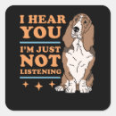 Search for hounds stickers Basset hound