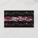 Search for hot pink and black business cards Girly