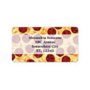 Search for pizza return address labels Pepperoni