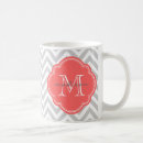 Search for coral and grey mugs Pattern