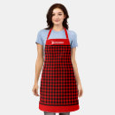 Search for buffalo aprons Red plaid