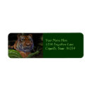 Search for tigers return address labels Orange tiger