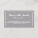 Search for dental business cards Endodontist