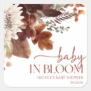 Search for brown leaf stickers Baby shower