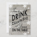 Search for snowflakes rehearsal dinner invitations Rustic