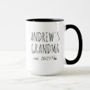 Search for new grandchild mugs Grandma